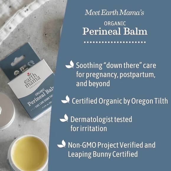 Earth Mama Organics Perineal Balm Pregnancy & Postpartum‎ Care 2oz EXP: 10/2027 - Picture 5 of 11
